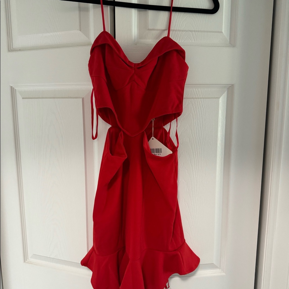 NWT Angel Biba Red Cut Out Dress